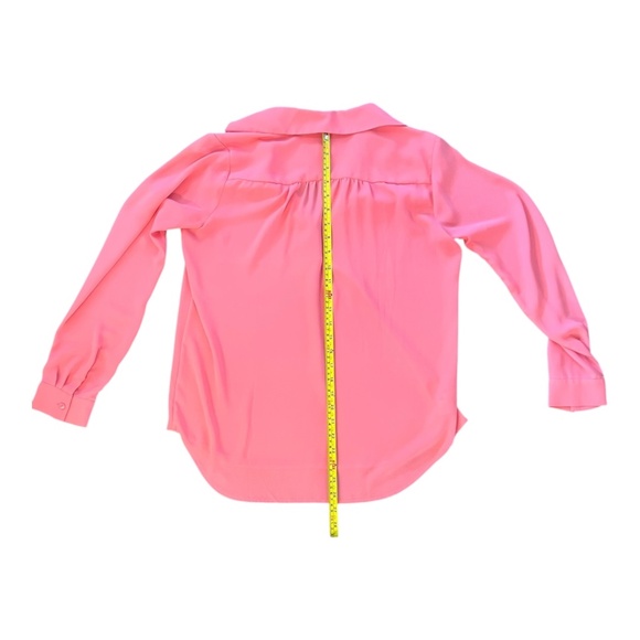 Ann Taylor Coral Pink Long Sleeve Top Blouse, Sz Small, Fits like Medium 20" PTP - Picture 3 of 6